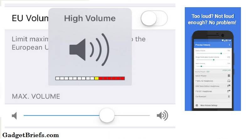 low to high volume android