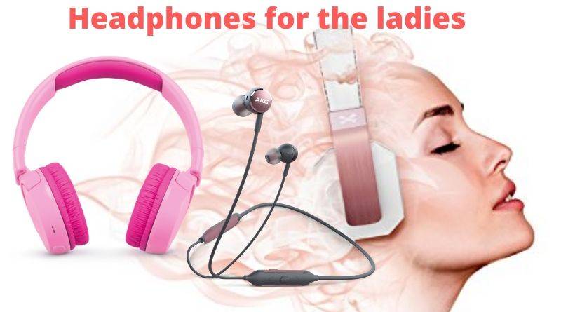 Pink Bluetooth Headphones for Ladies