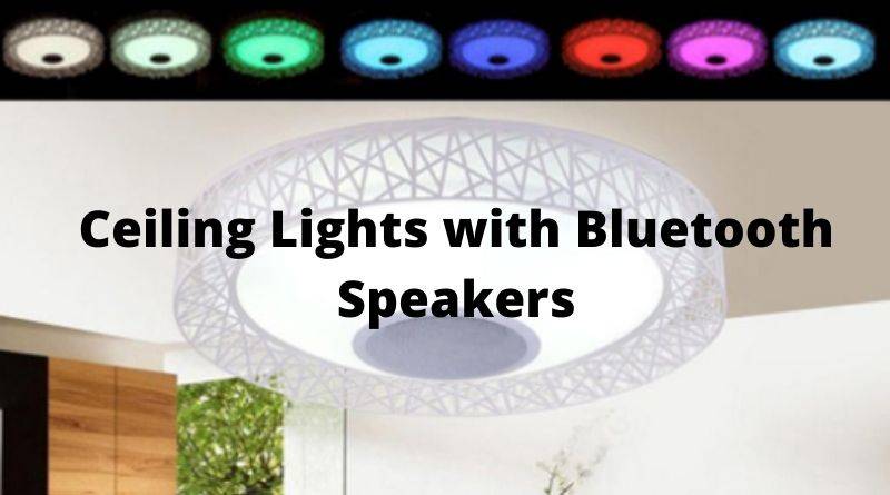 Ceiling Lights with Bluetooth Speakers