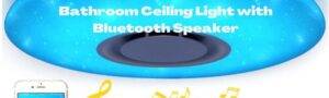 Bathroom ceiling lights with Bluetooth Speakers