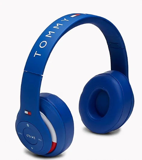 Hilfiger neon blue headphones